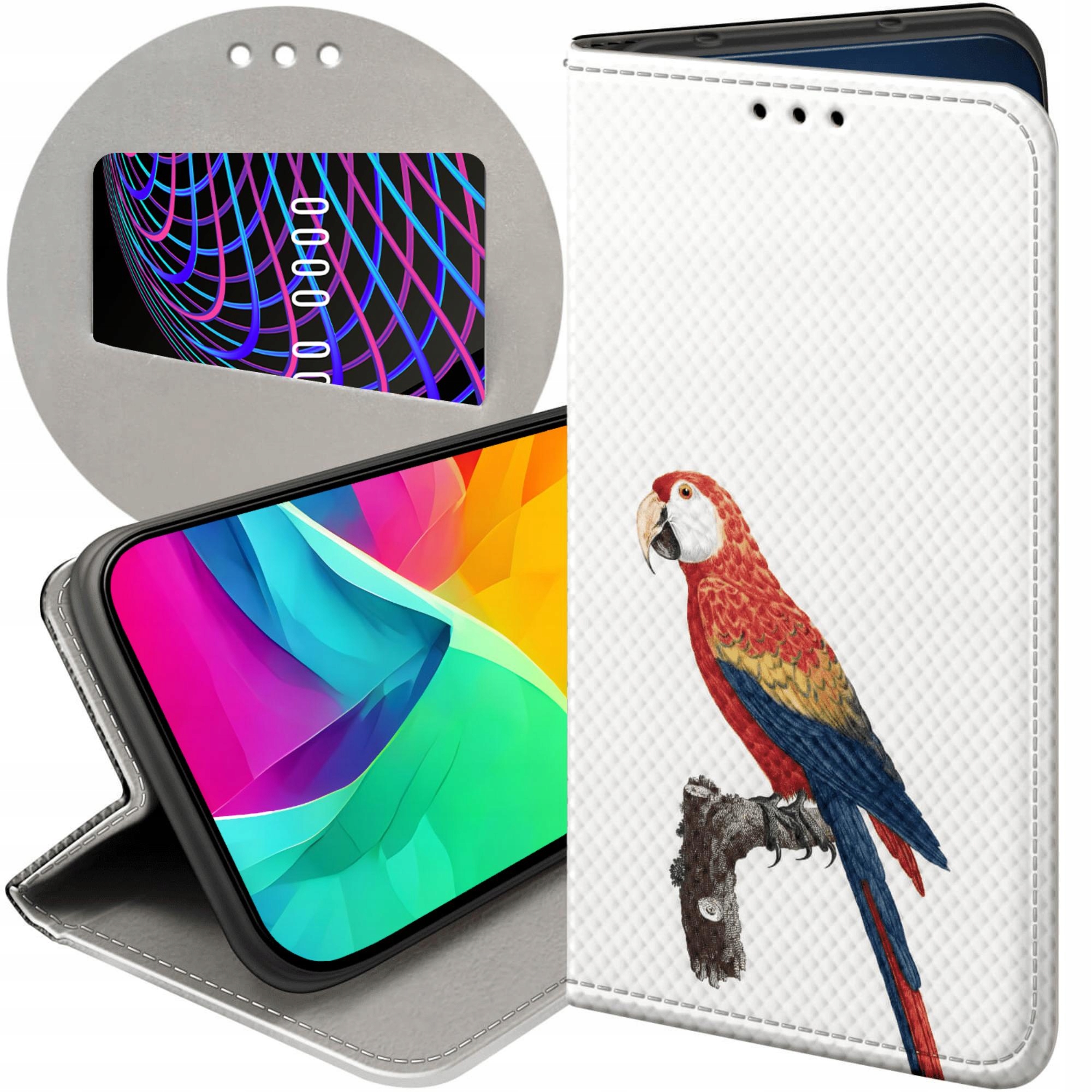 Etui Z Klapką Do Motorola Moto G14 Ptaki Ptak Futerał Pokrowiec Case