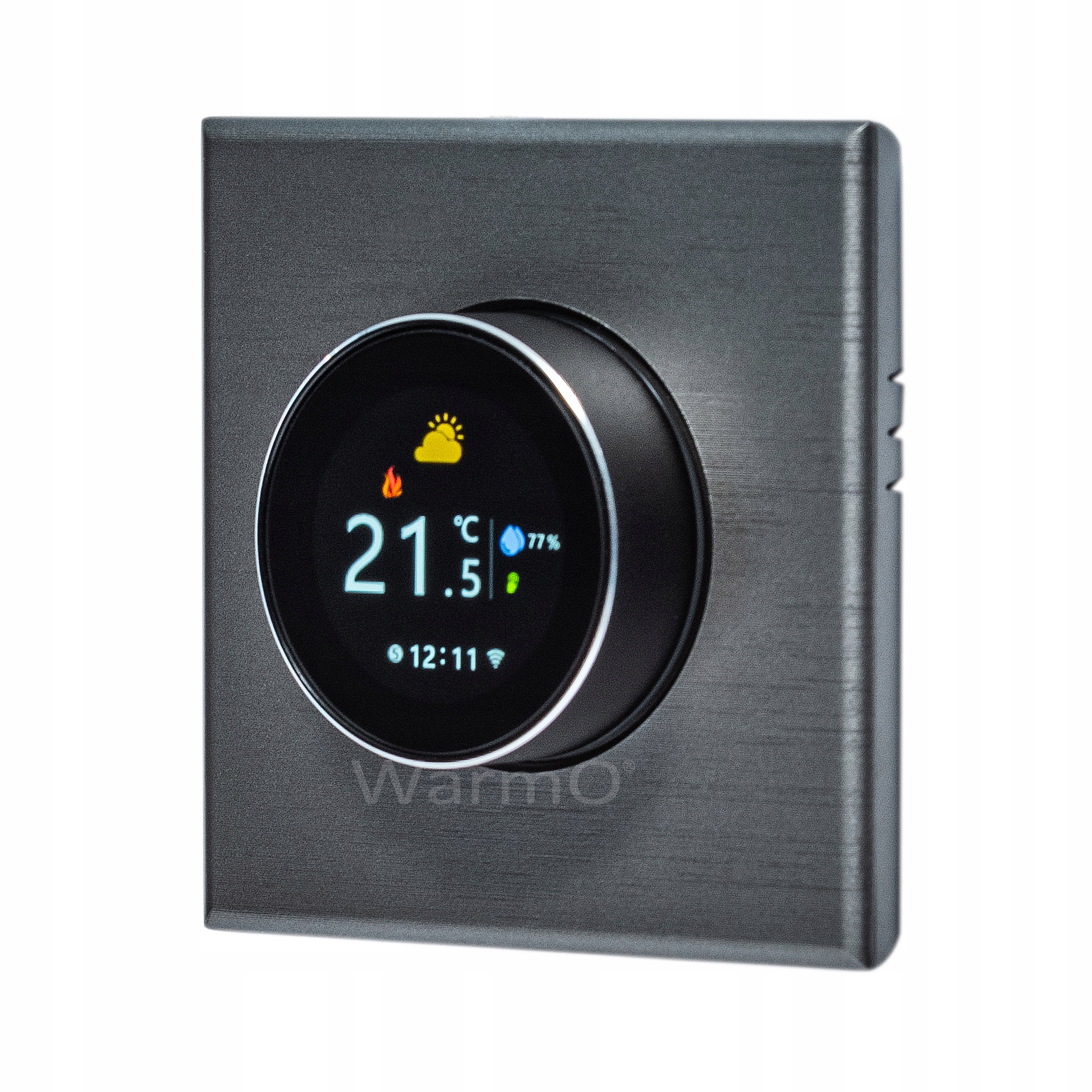 Pokojový Regulátor Teploty WarmO B70s Wifi Termostat Strieborný