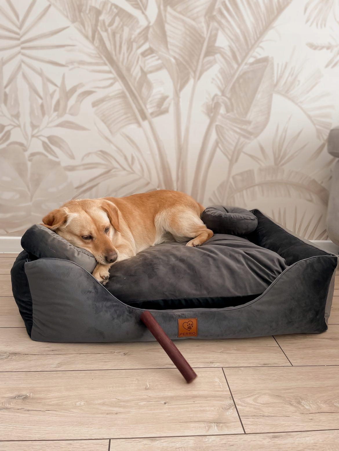 Levně pelíšek pro psa velur zipem 100x80 XL Perro