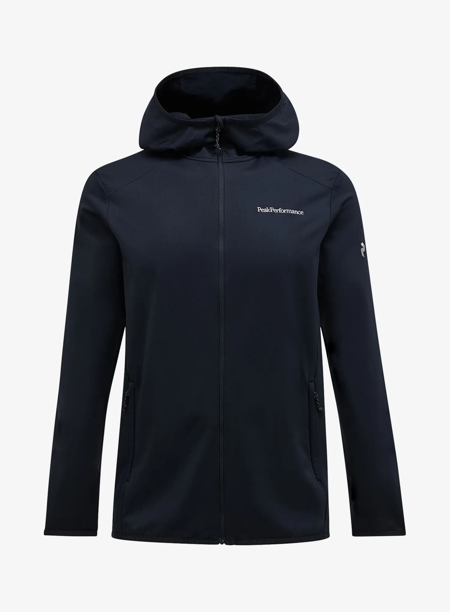 Mikina s kapucí Peak Performance Light Zip Hood černá M