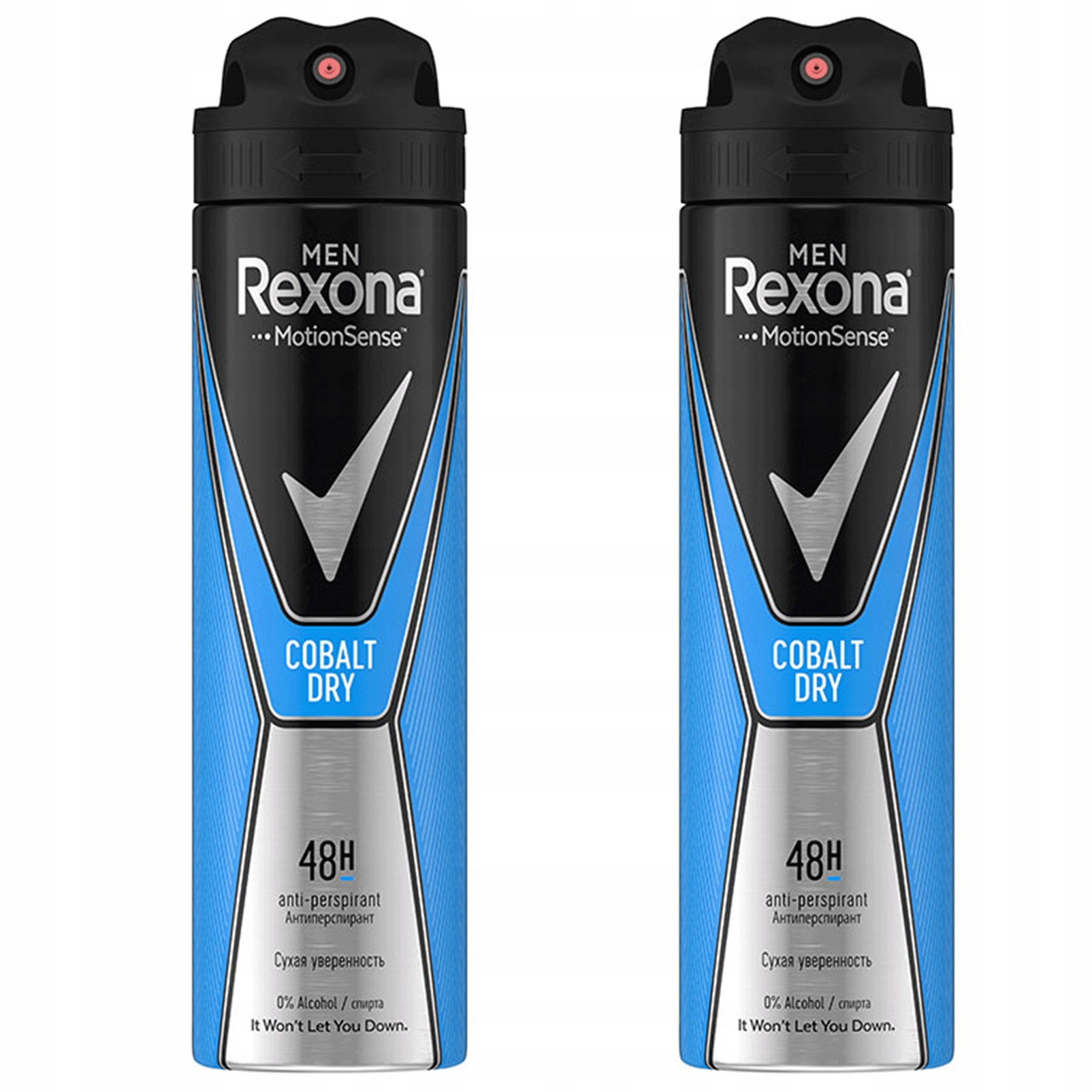 

Rexona Men Cobalt Dry Antyperspirant Spray 2x150ml