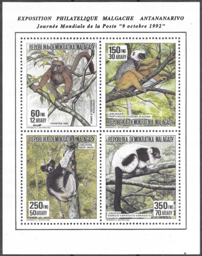 Madagaskar - fauna** (1988) SW 1159-1162