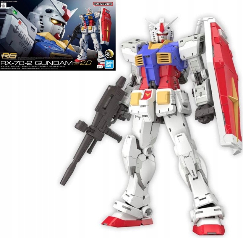 Gundam Rg 1/144 RX-78-2 Gundam Ver. 2.0 Model Kit