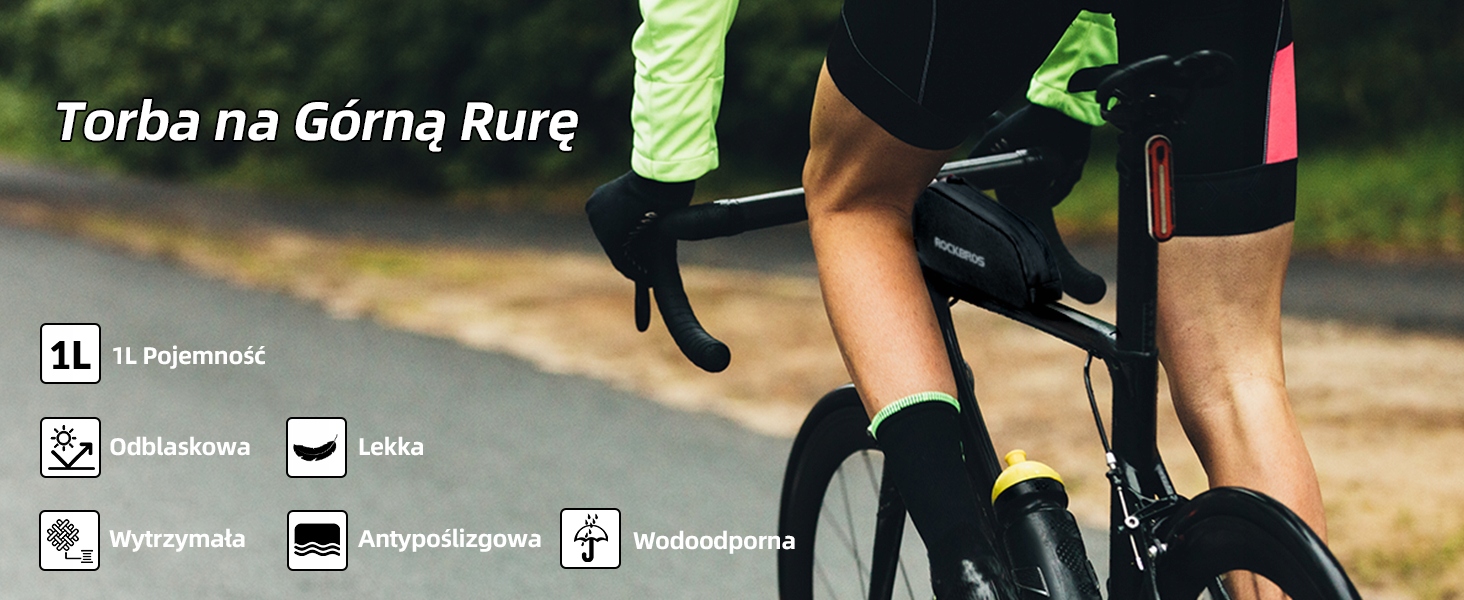 ROCKBROS torba na ramę 1L do rowerów szosowych Pojemność 1 l
