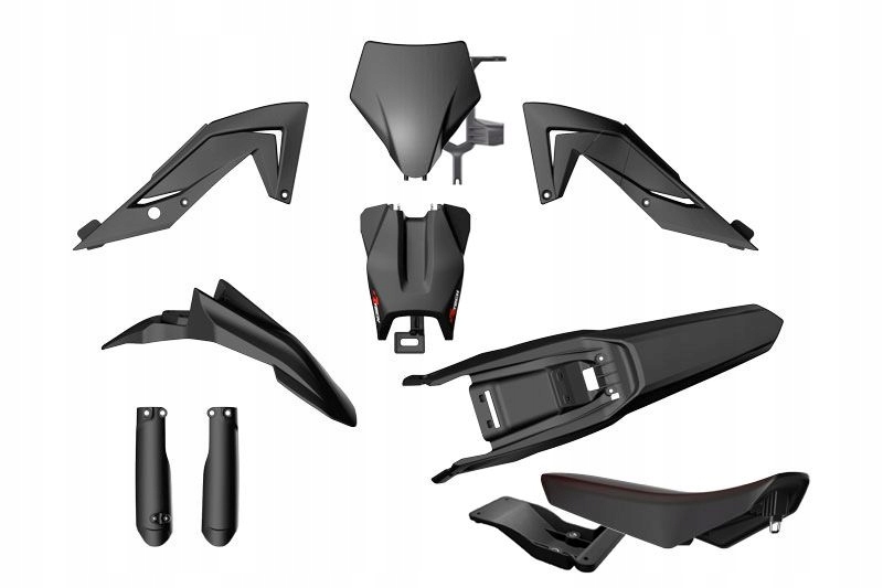 Racetech (rtech) 2025/12 Sada Plastov S Krytmi Teleskopov A Sedadiel