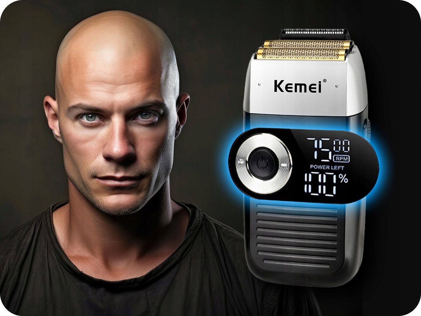 Golarka Kemei GOLARKA MĘSKA ELEKTRYCZNA FOLIOWA KEMEI MASZYNKA Marka Kemei