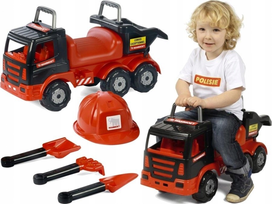 

Ciężarówka Jeździk kask i akcesoria Polesie