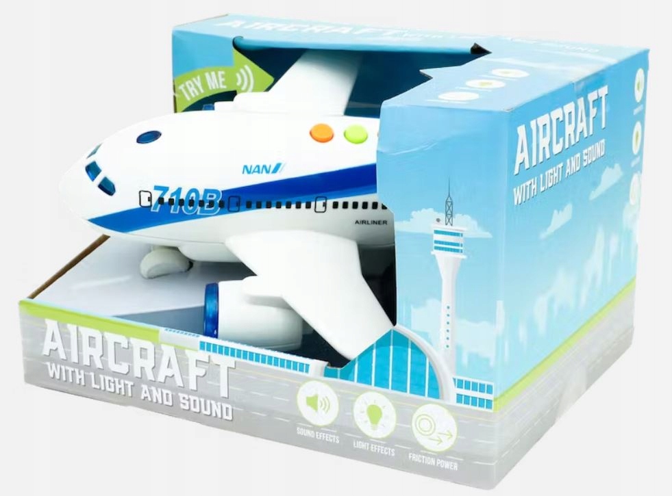 

Samolot Pasażerski z Dźwiękiem i Światłem Napęd