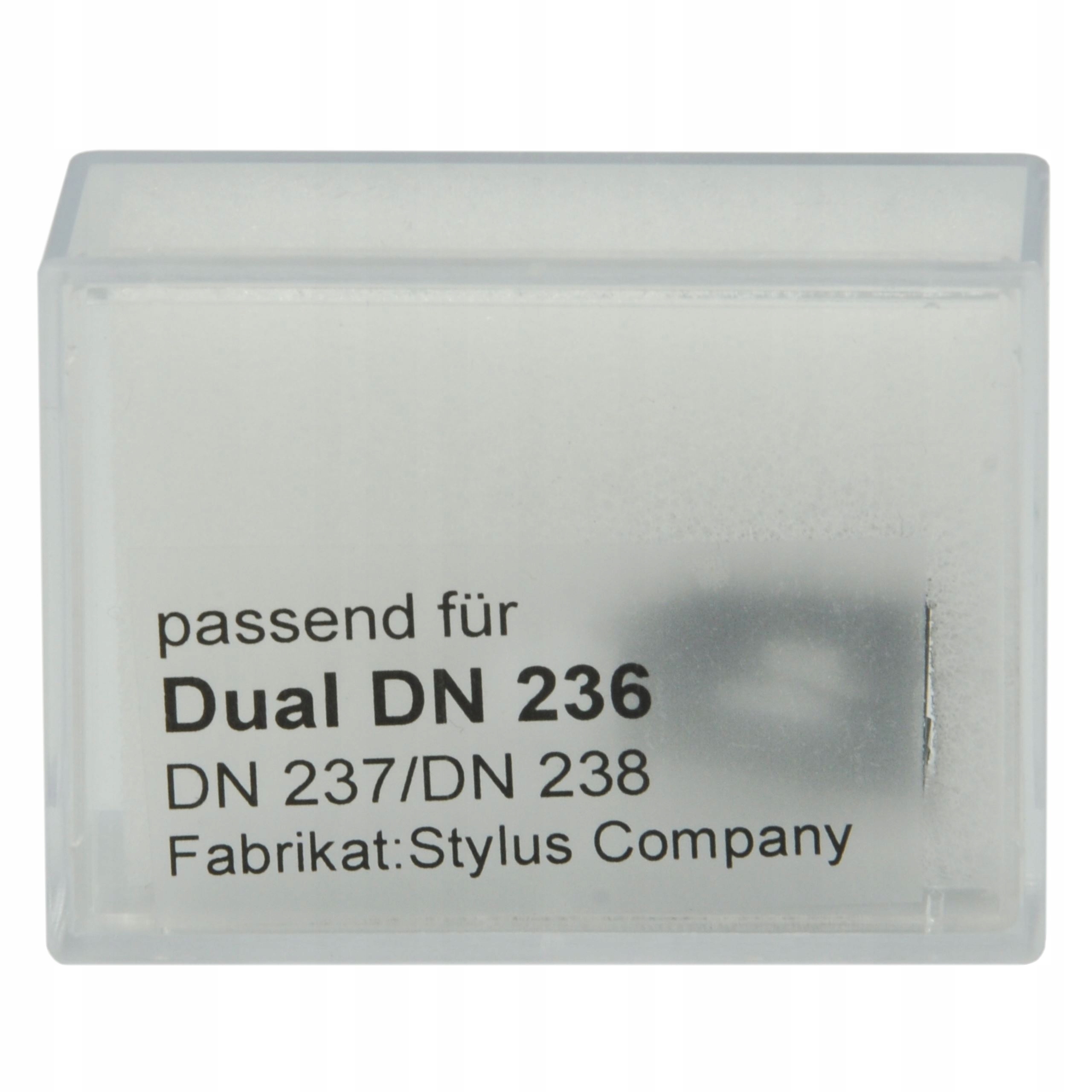 STYLUS 0384 IGŁA GRAMOFONOWA DUAL DN 236 237 238 Rekomendowana siła nacisku 1.5 g