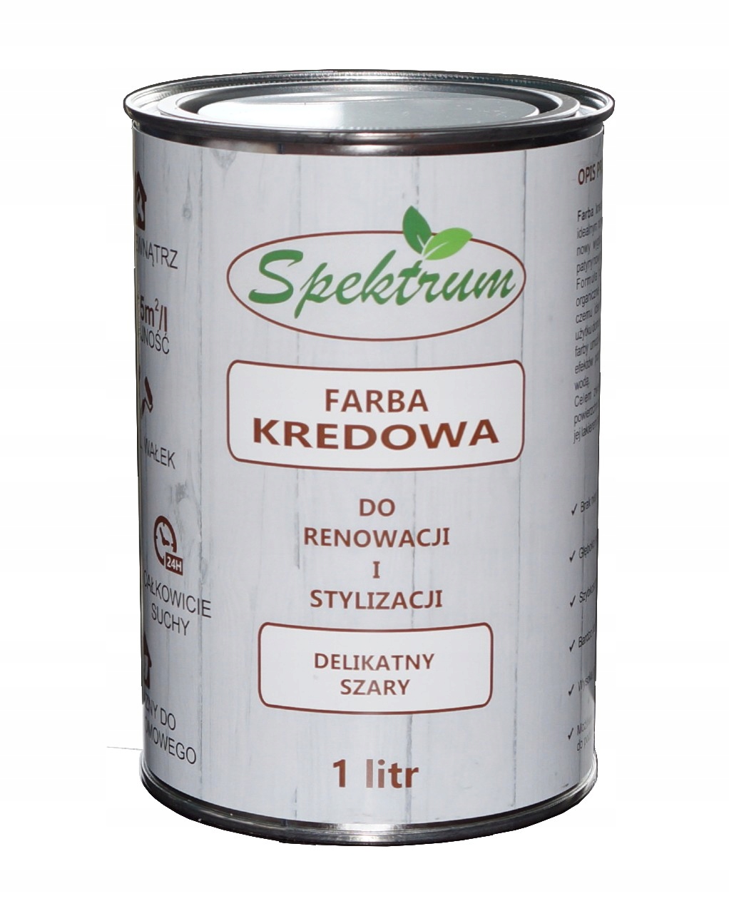 

Farba kredowa do renowacji mebli jasny szary-1l