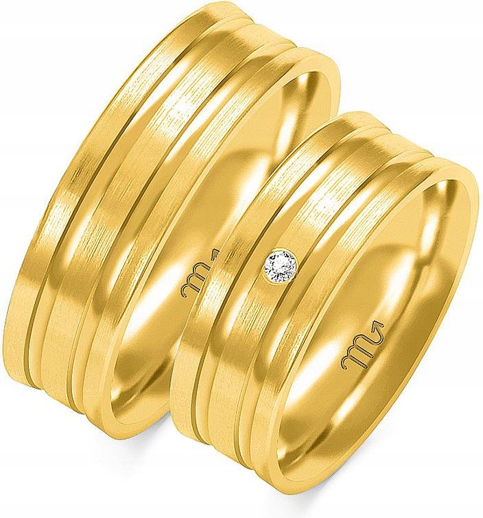 Zlatý snubní prsten svatba jemný 14K 585 vel. 23 24 25 svatební pro nevěstu