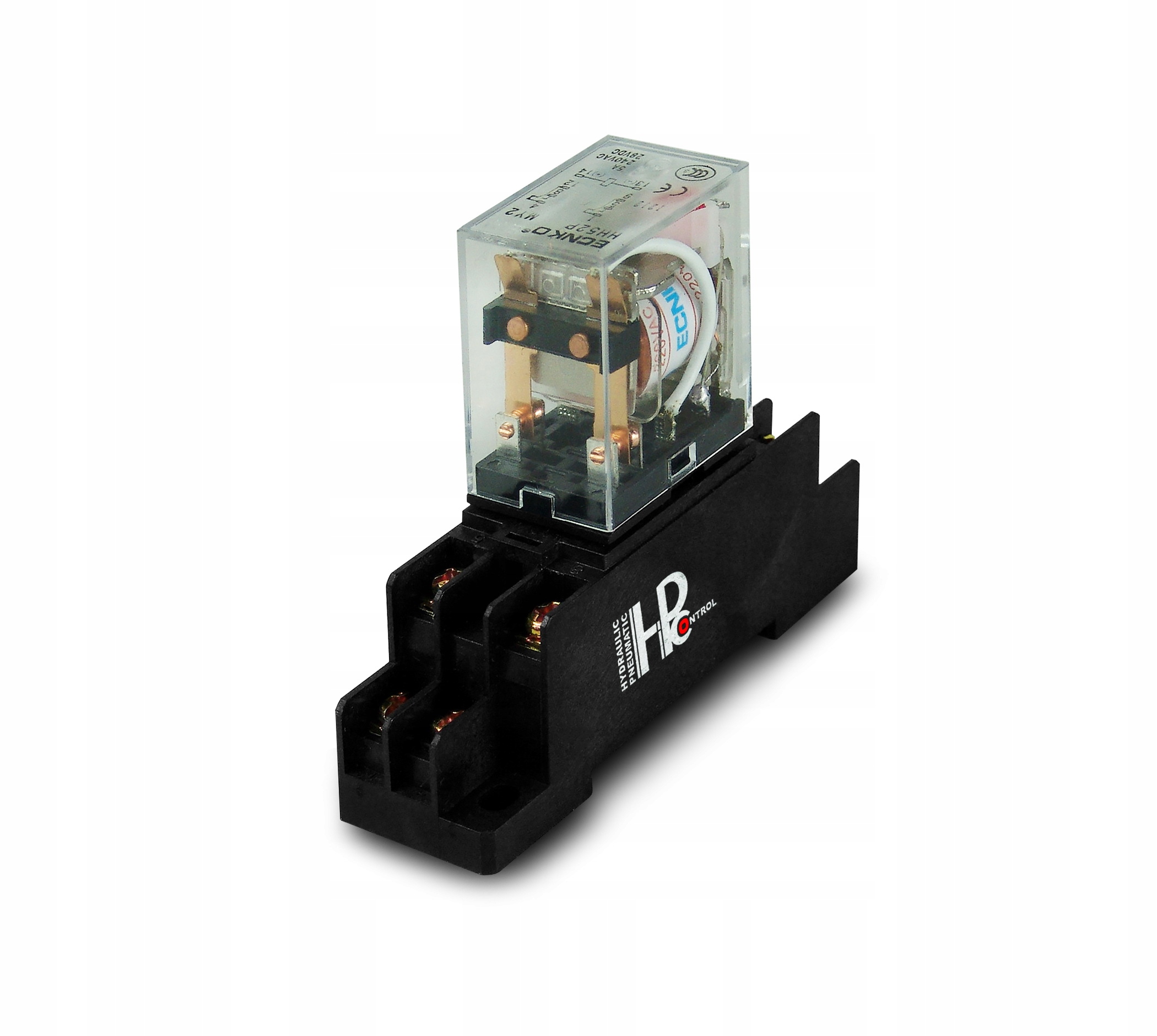 

Przekaźnik 10A 2xNO/NC z podstawką 230V 12V 24V 48