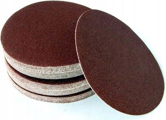 100x KRĄŻKI ŚCIERNE 125 PAPIER NA RZEP + DYSK 125 Marka Falon-Tech