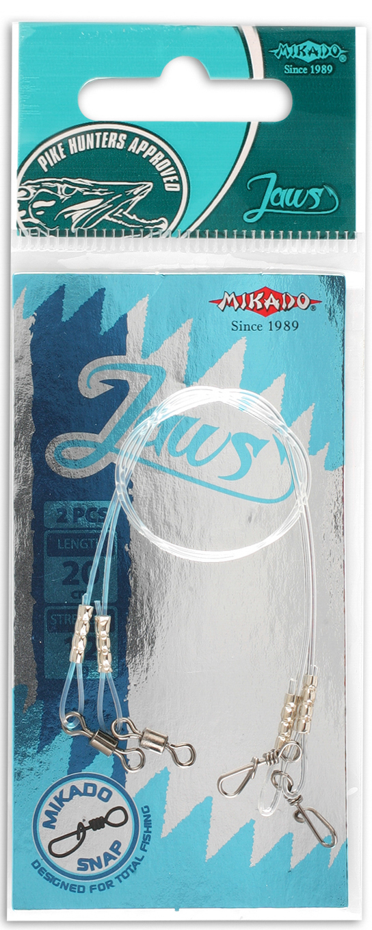 

Przypon Mikado Jaws fluorocarbonowy 35cm 15kg 2szt