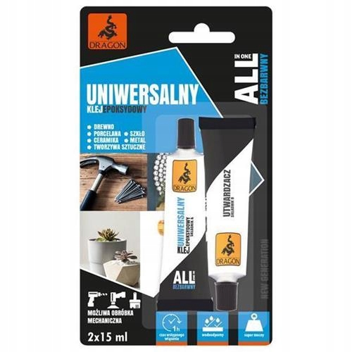 

Klej uniwersalny epoksydowy 2x15ml Dragon