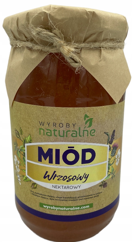Naturalny Miód Wrzosowy Nektarowy 1100g z Podhala
