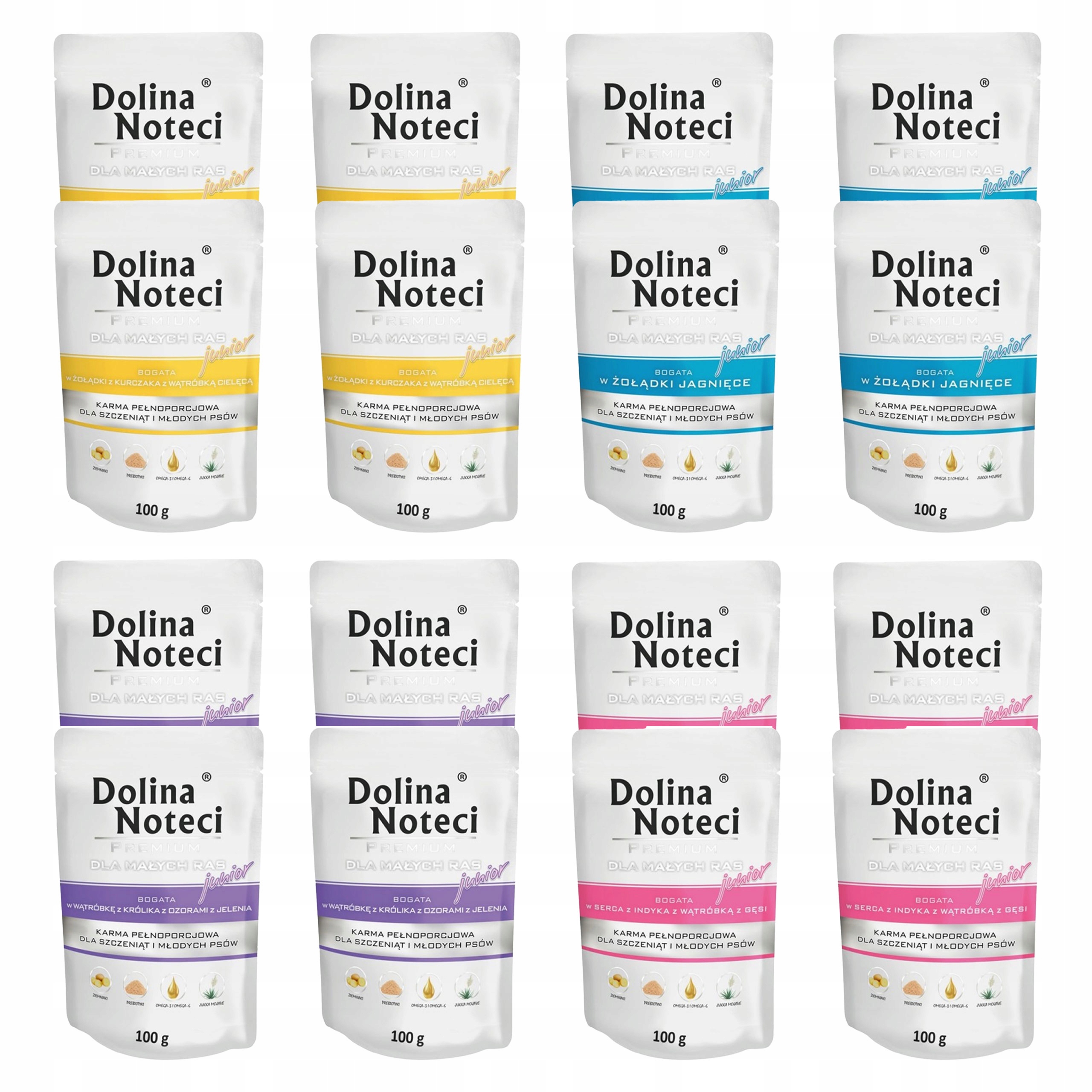 Dolina Noteci Premium Junior Karma mokra szczeniak Mix Smaków 16 x 100g