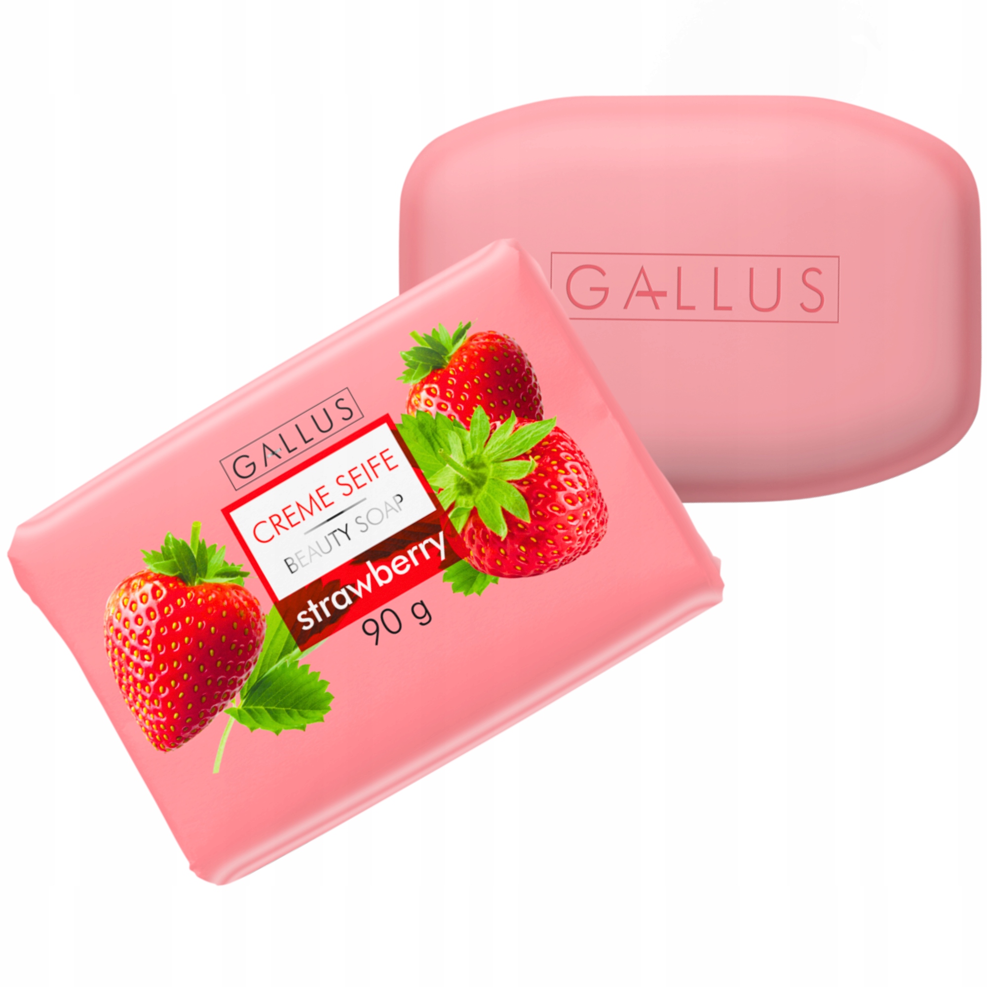 Gallus Pielęgnujące Mydło w Kostce Truskawkowe 90g