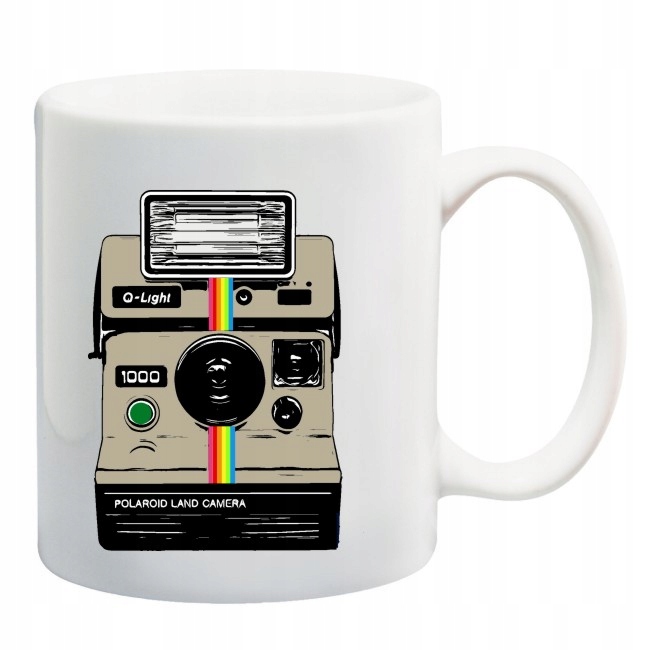 

Kubek polaroid aparat klasyk fotograf