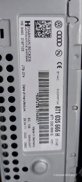 RADIO NAVIGACJA 8T1035666H