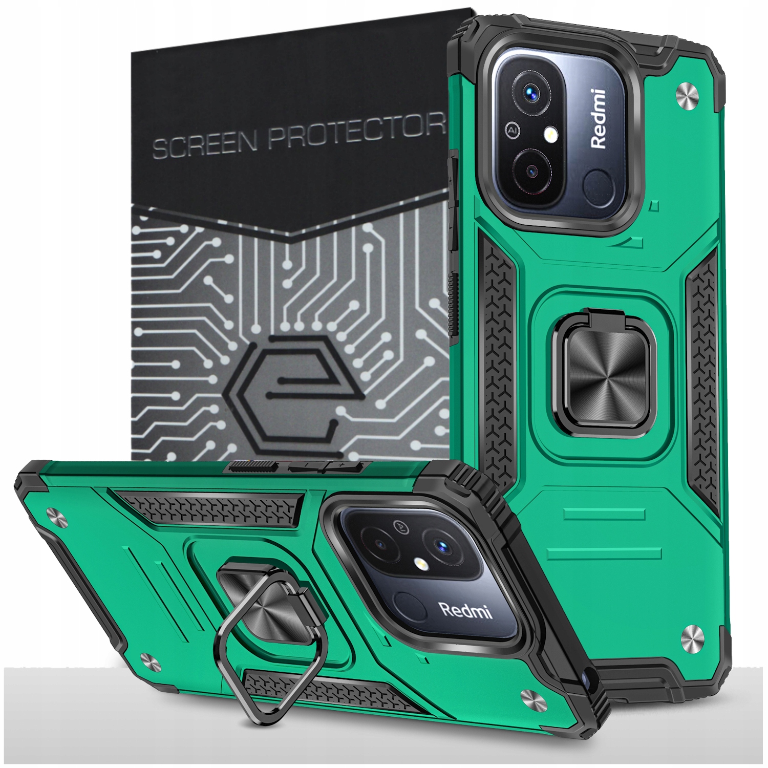 

Etui Pancerne Case Cover+szkło do Xiaomi Redmi 12C