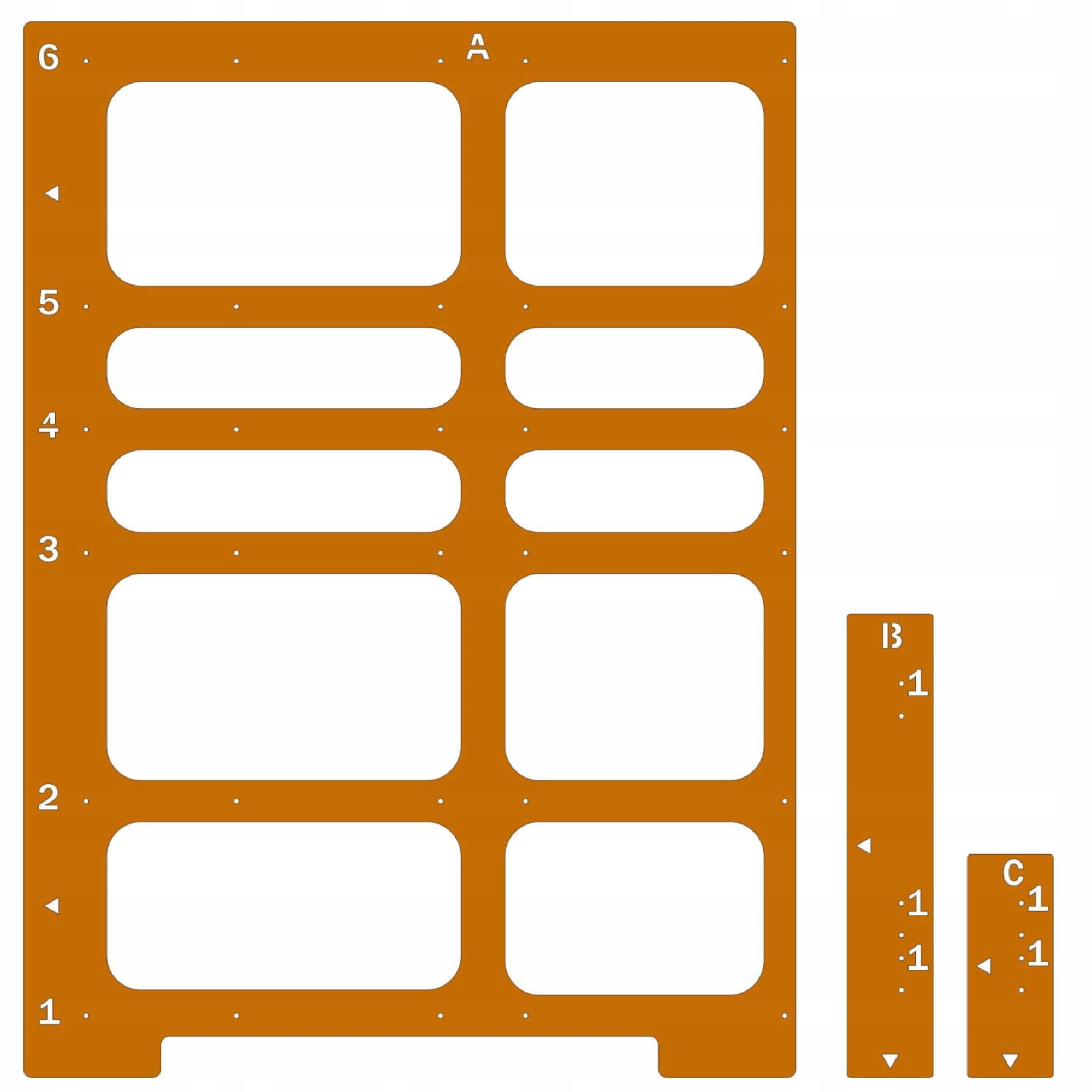 Šablona pro montáž zásuvek Blum Tand Gtv Modernbox