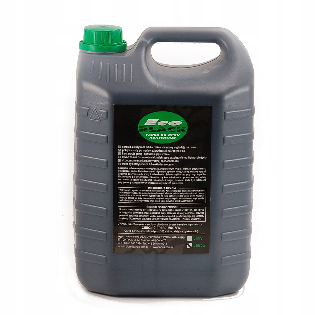 Farba na pneumatiky Eco Black Koncentrát 5 litrov