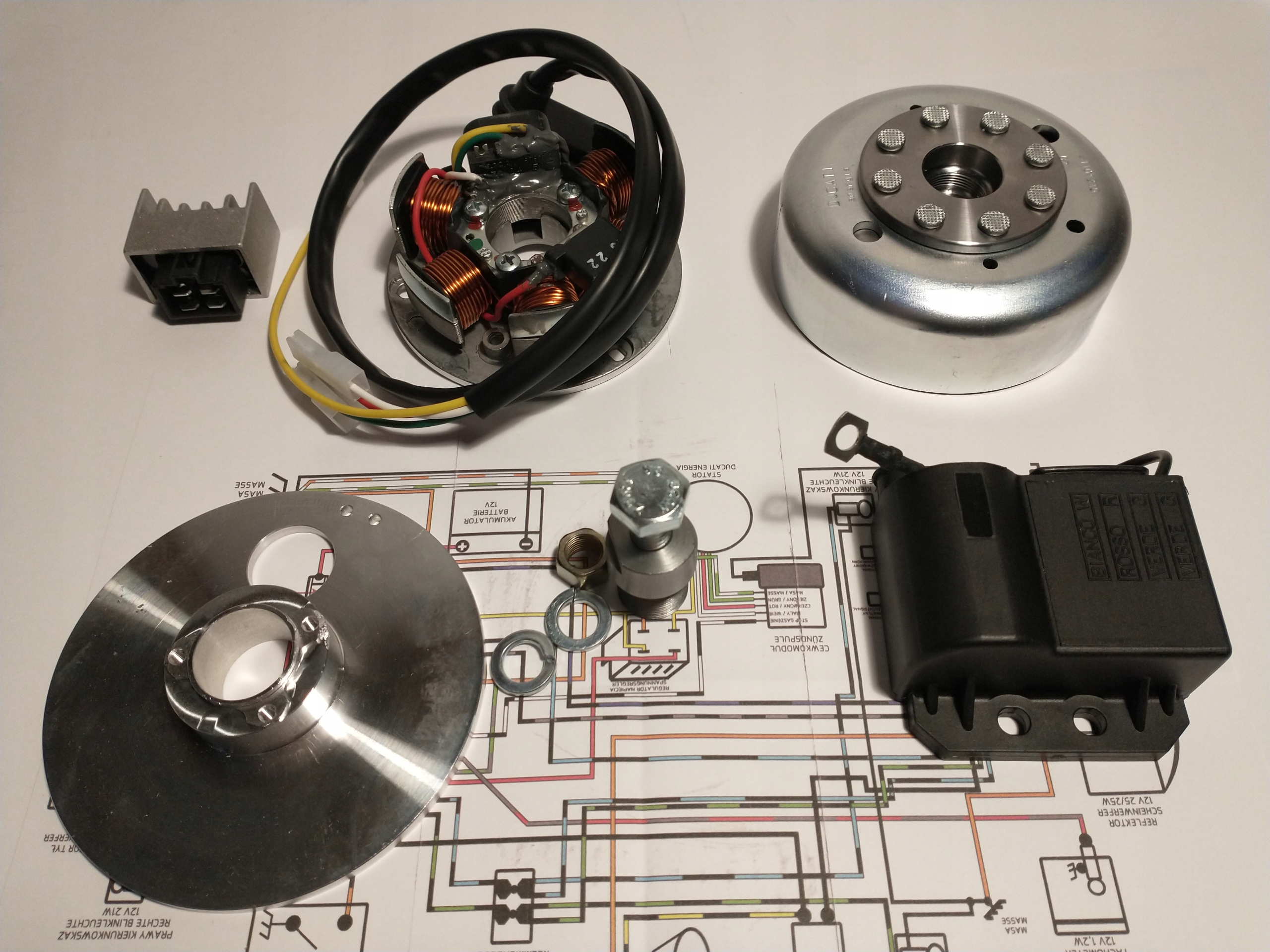 Zapłon SIMSON DUCATI ENERGIA 12V S51/SR50, ITALY