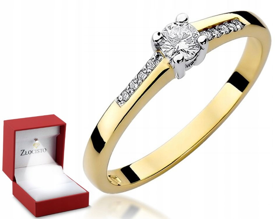 Klasický Prstýnek S Brilianty 0,19 Ct Obchod