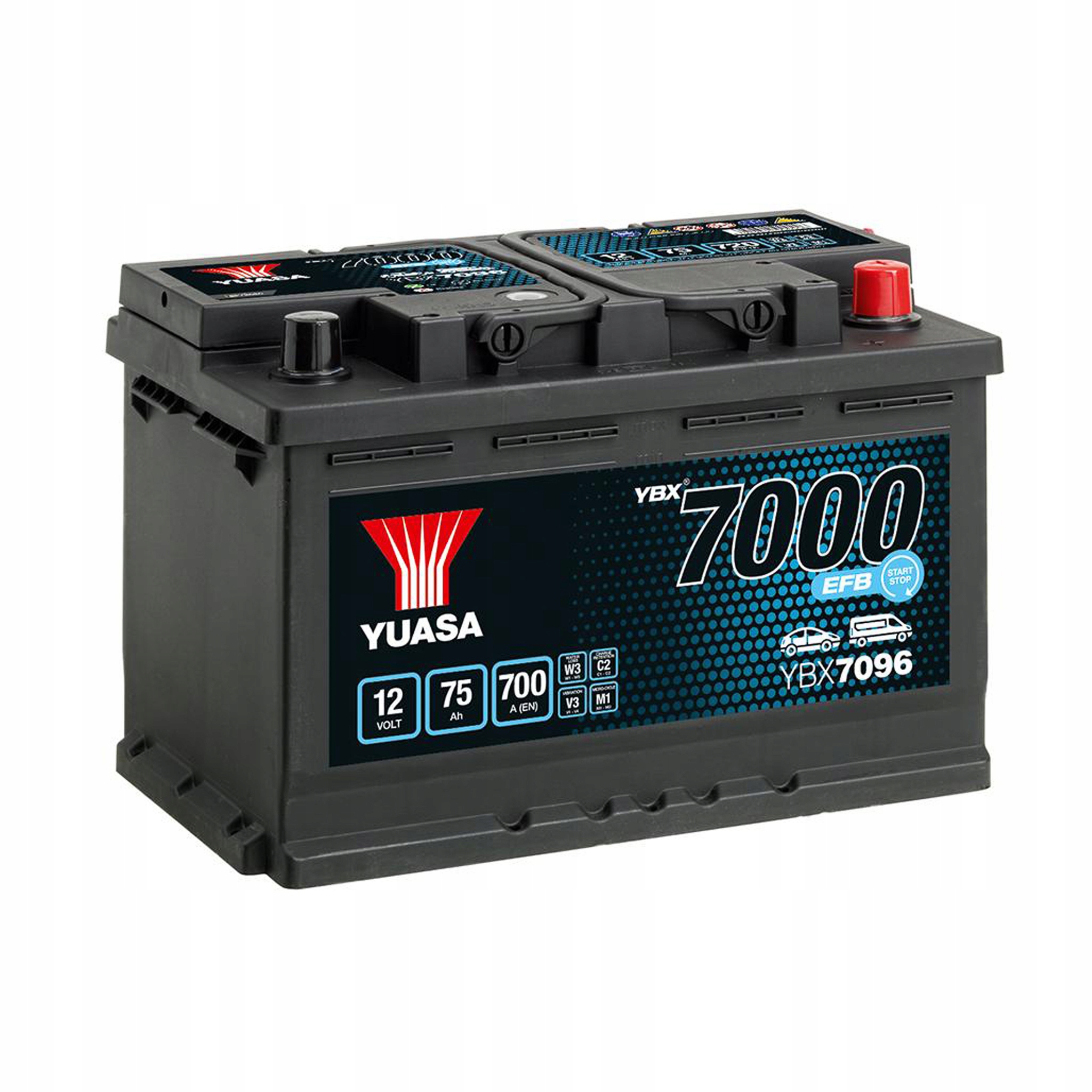 Аккумулятор Yuasa YBX7000 EFB YBX7096 75 АЧ
