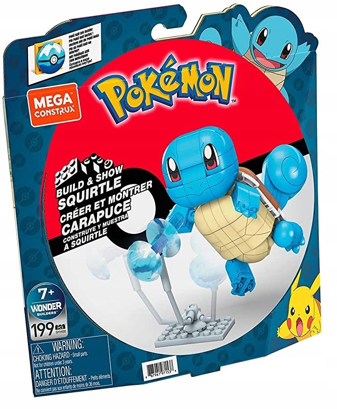MEGA CONSTRUX KLOCKI 199 el POKEMON SQUIRTLE Kod producenta GYH00