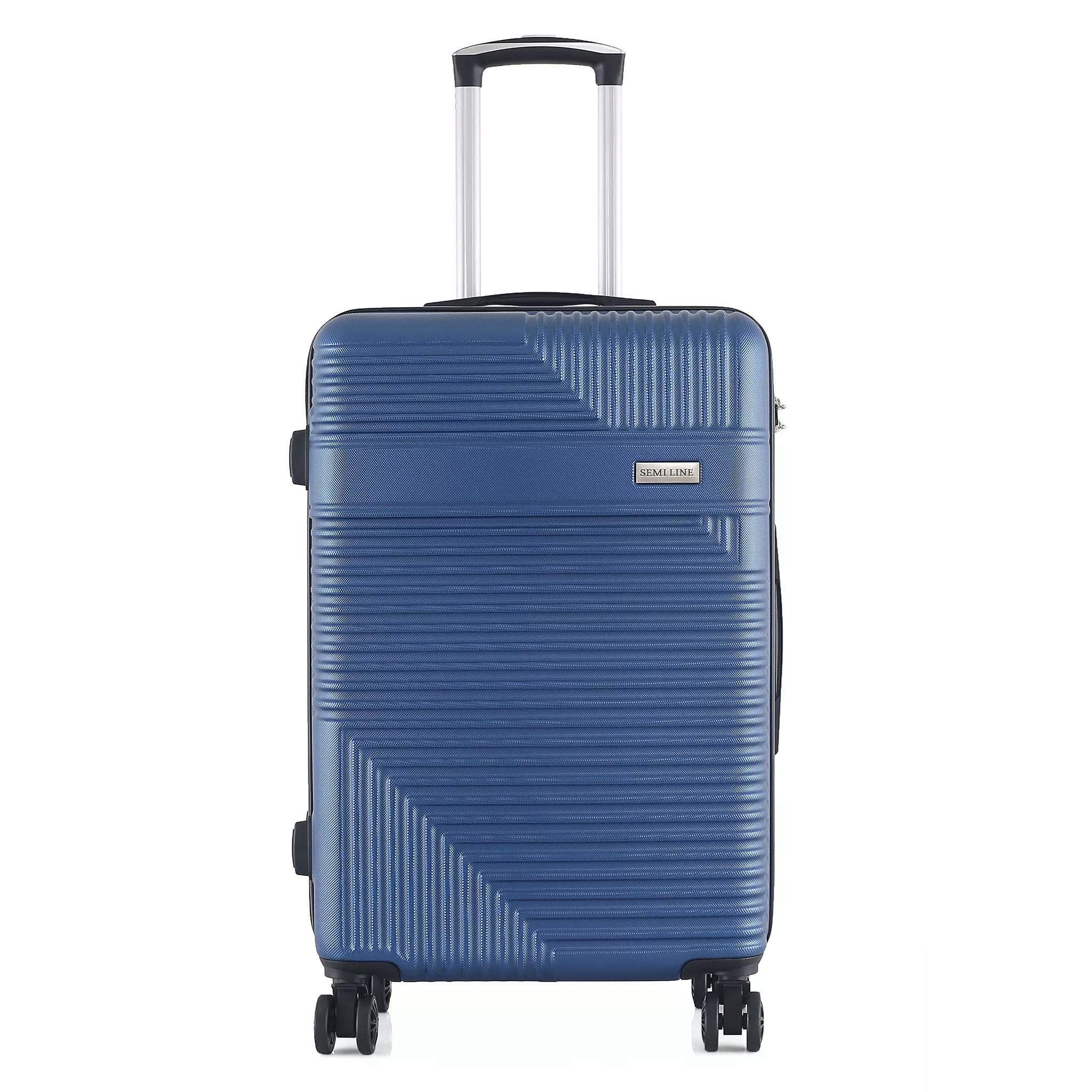 Střední cestovní kufr 24" Abs Semi Line T5759-3 s kódovým zámkem, prostorný