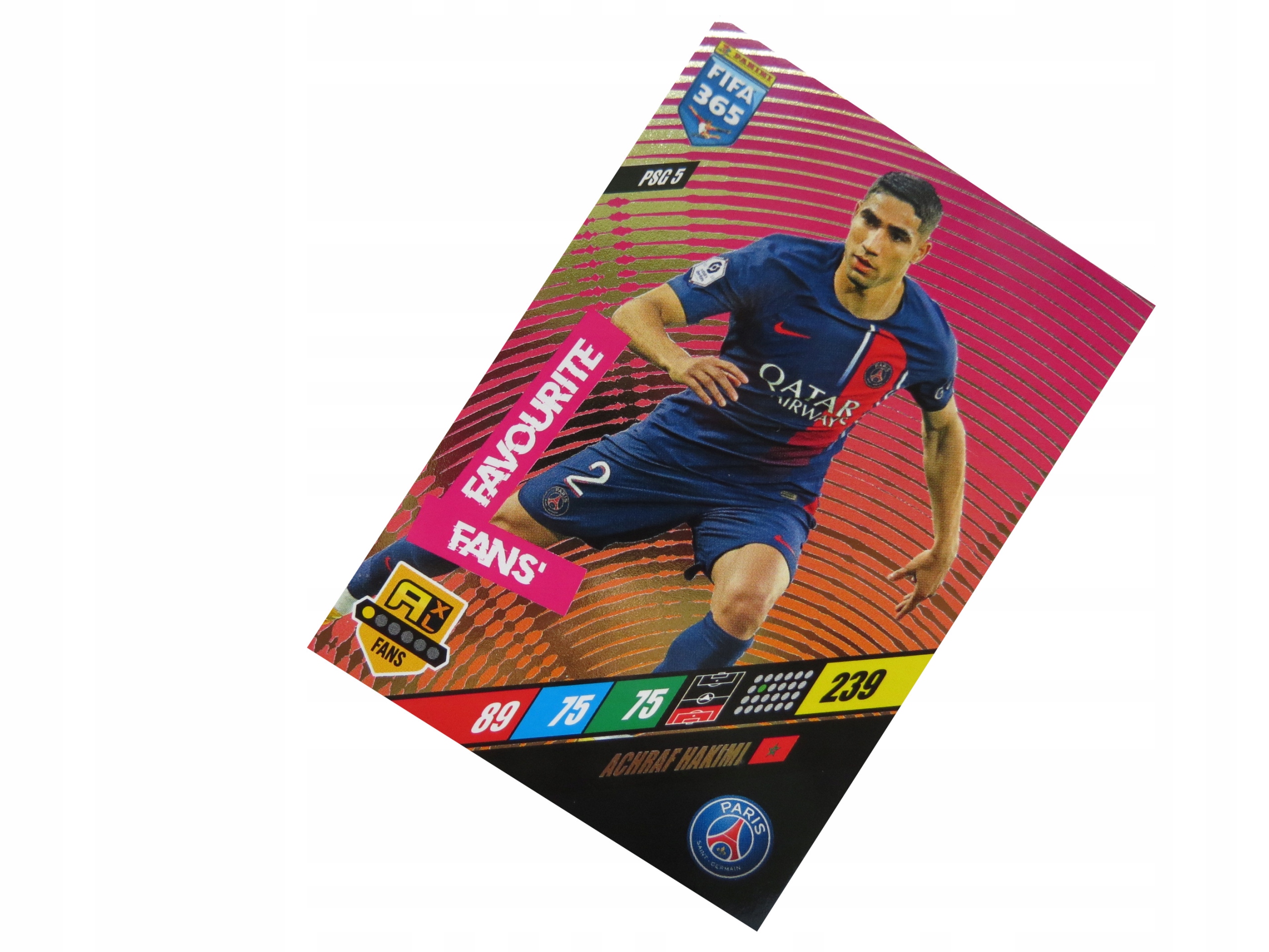 Panini Fifa 365 2024 Karty Piłkarskie Fans' Favourite Hakimi Psg 5