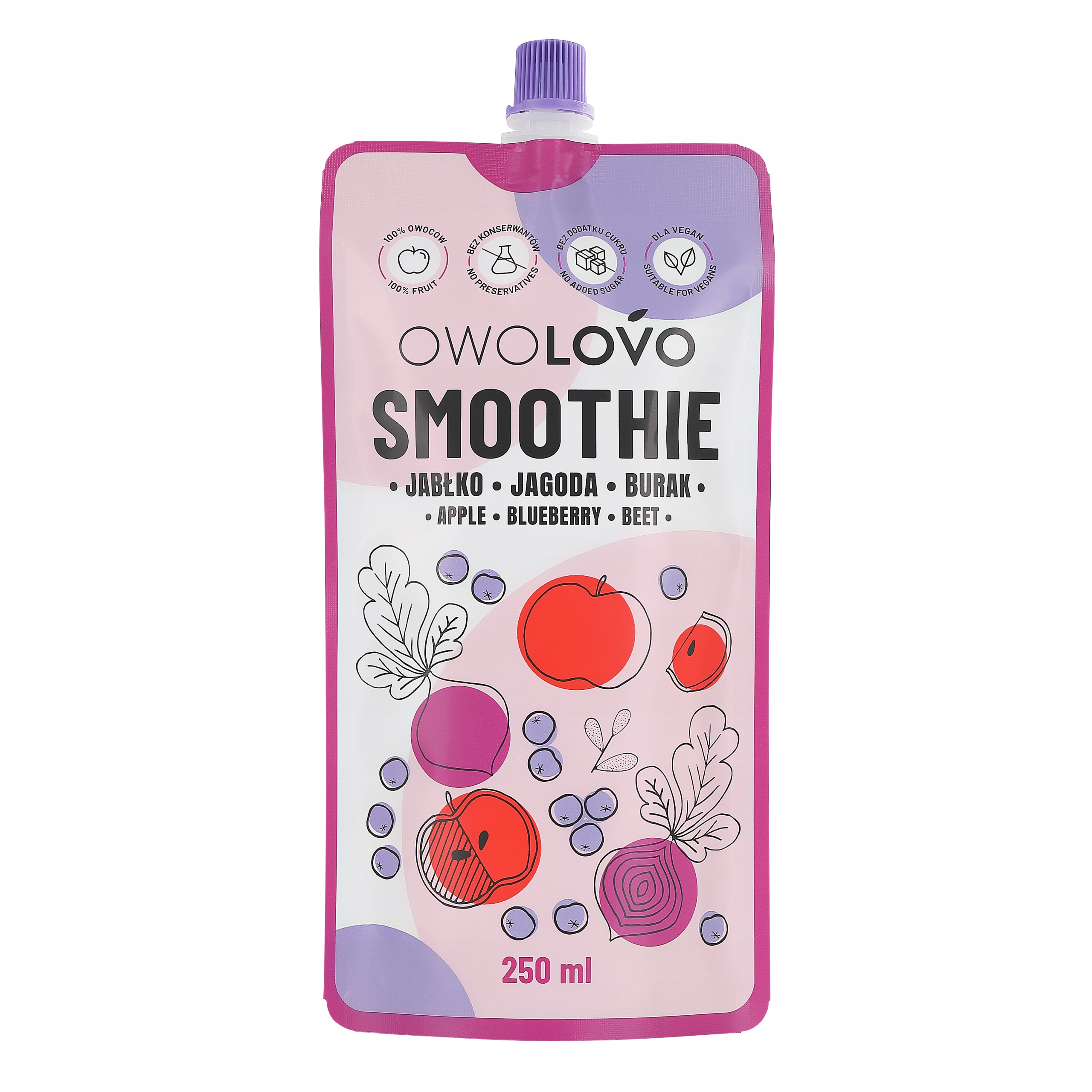 OWOLOVO SMOOTHIE JAGODA – BURAK 250g