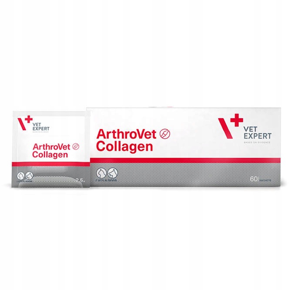 Vet Expert ArthroVet Collagen dla kota i psa Na Stawy zastaw 60 saszetek