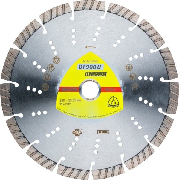 Klingspor Diamantový Kotouč Segmentový 230 mm x 2,6 mm x 22,2 mm DT900U
