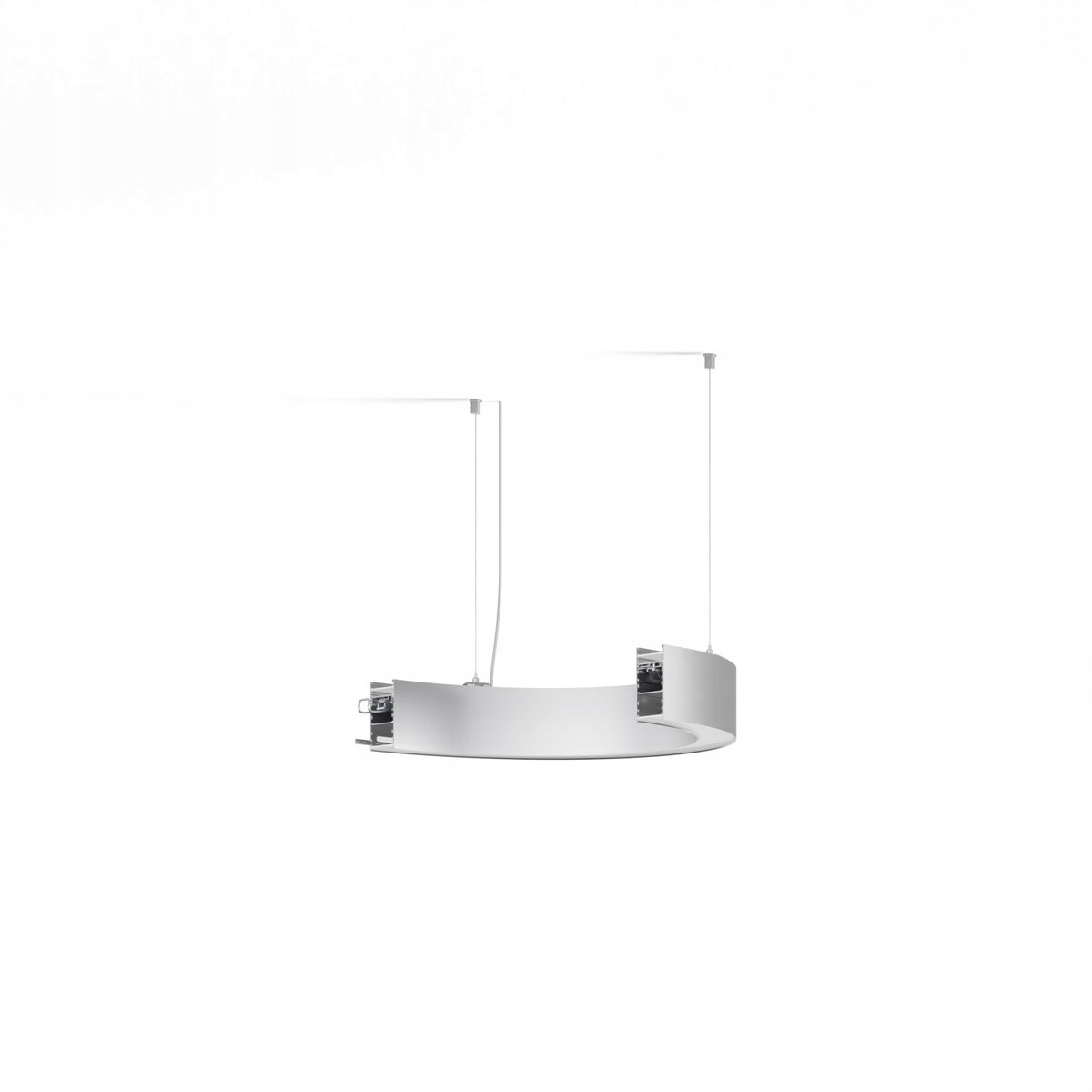 Svietidlo Serpent 1/2 R250, tienidlo Mikropryzma, bez Led, strieborný eloxovaný Kluś