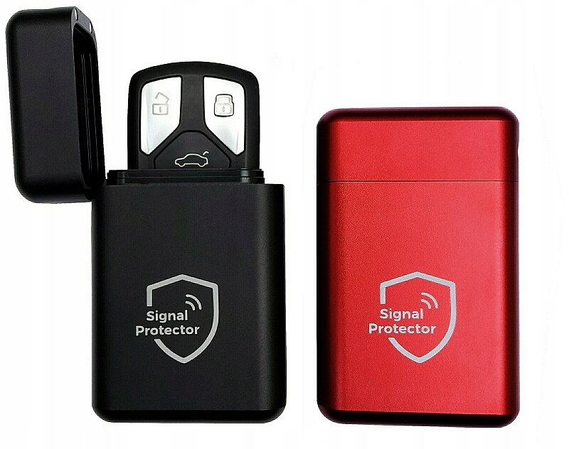 2X Aluminiowe Etui Pokrowiec Klatka Faradaya Na Kluczyk Kluczyki Keyless M