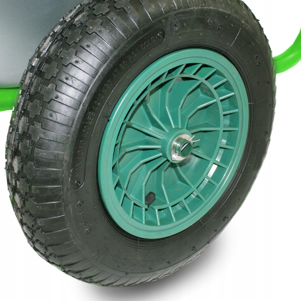 Taczka dwukołowa 100L 150 kg jasnozielona Rodzaj taczka