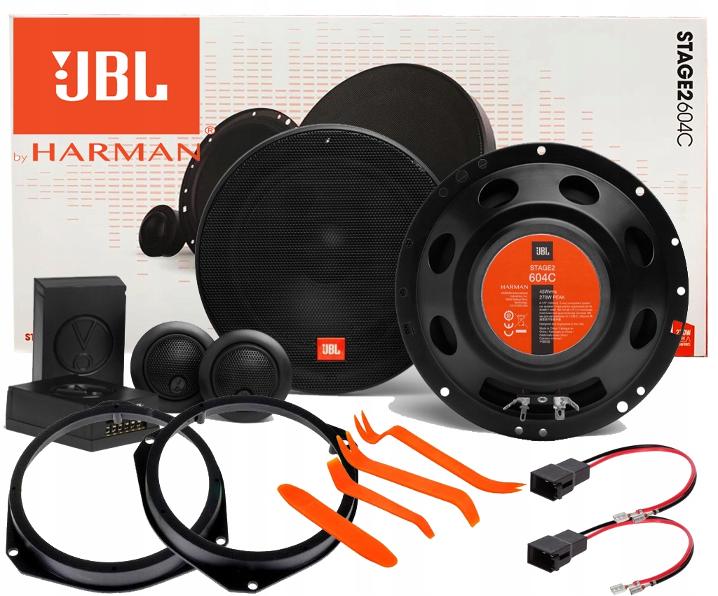 JBL STAGE2 604C GŁOŚNIKI OPEL ASTRA H CORSA D Sklep, Opinie, Cena w