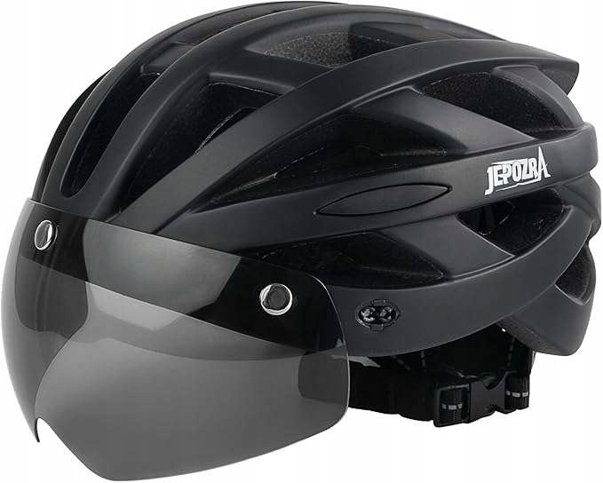 Led cyklistická přilba s kšiltem, univerzální, nastavitelná