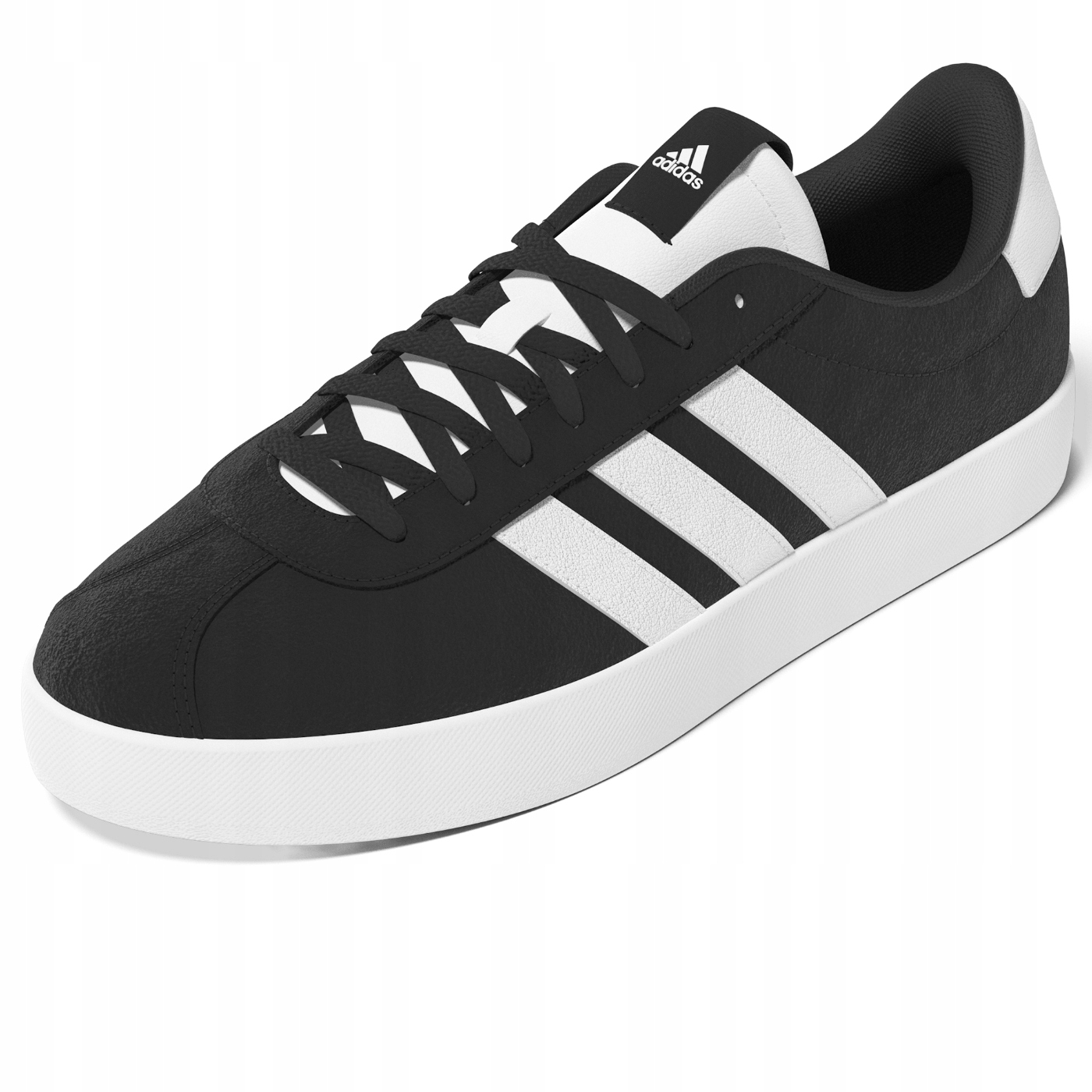 Adidas VL Court 3 Pánské Sportovní Boty Černé S Kůží 46 2/3 6DA