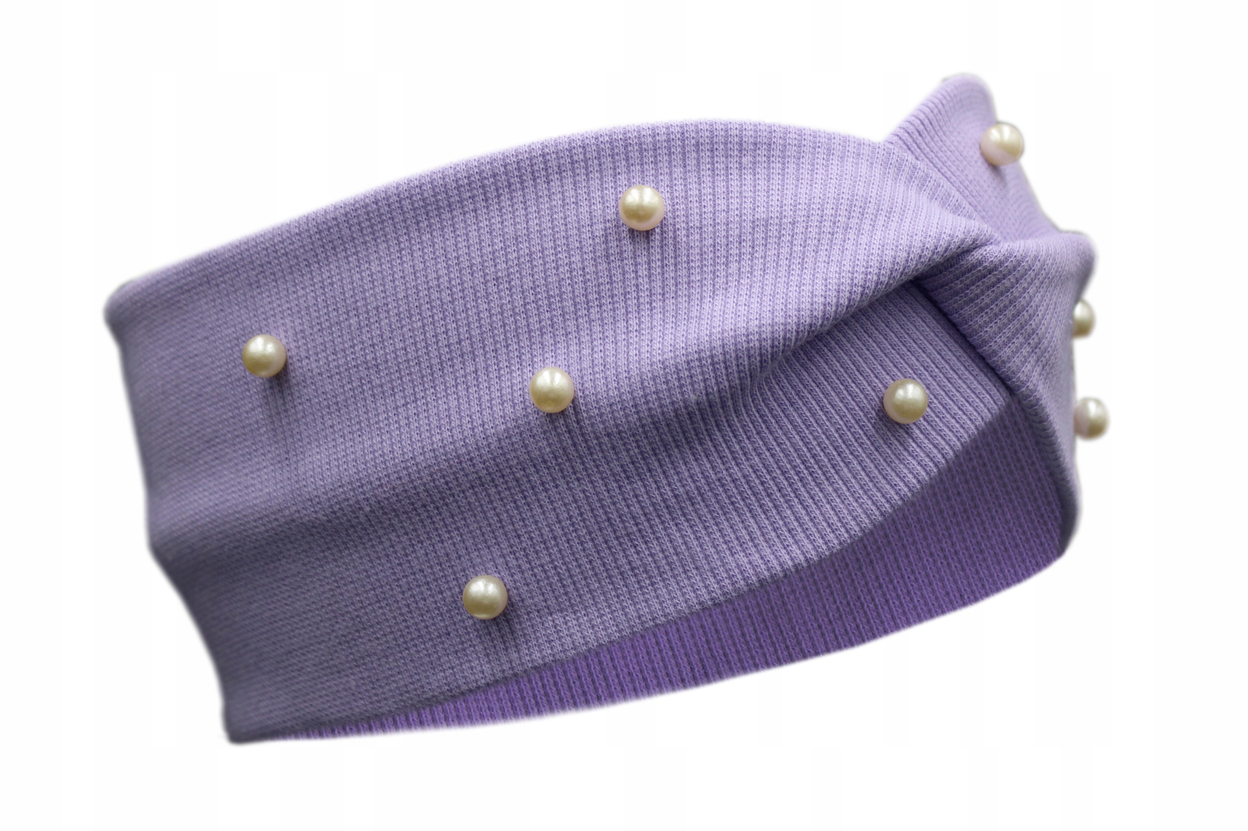 OPASKA DAMSKA TURBAN NA GŁOWĘ BAWEŁNA OPASKI PERŁY Marka Black Di