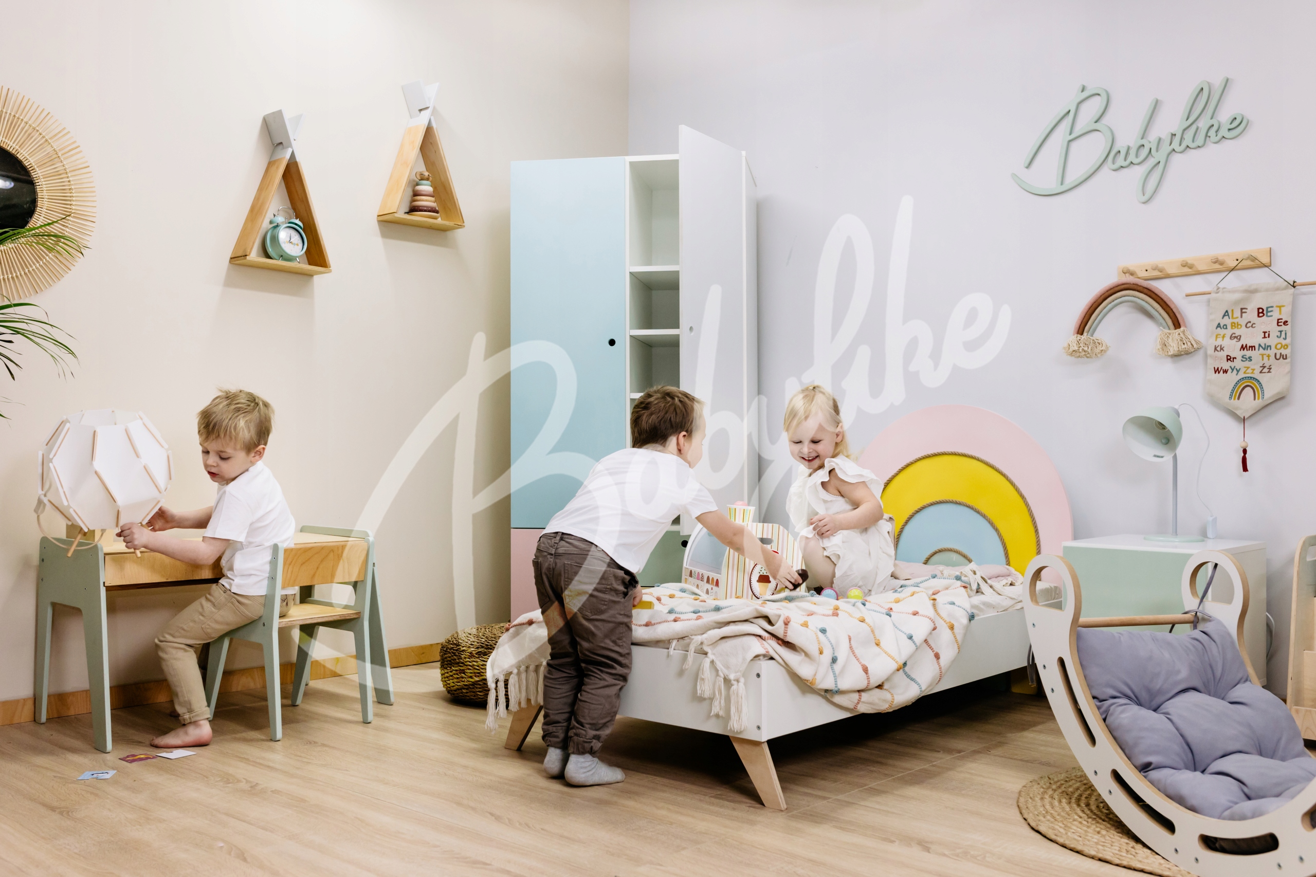 Bujak drewniany, bujaczek - Montessori little Materiał drewno