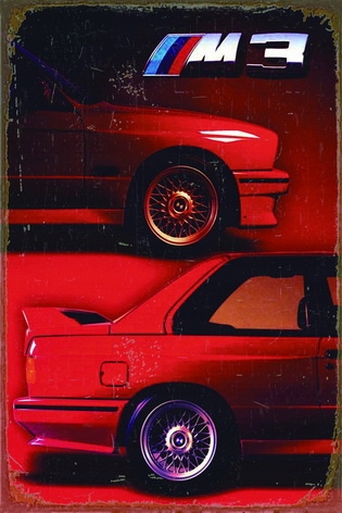 

Tablica Ozdobna Blacha Old Bmw M3