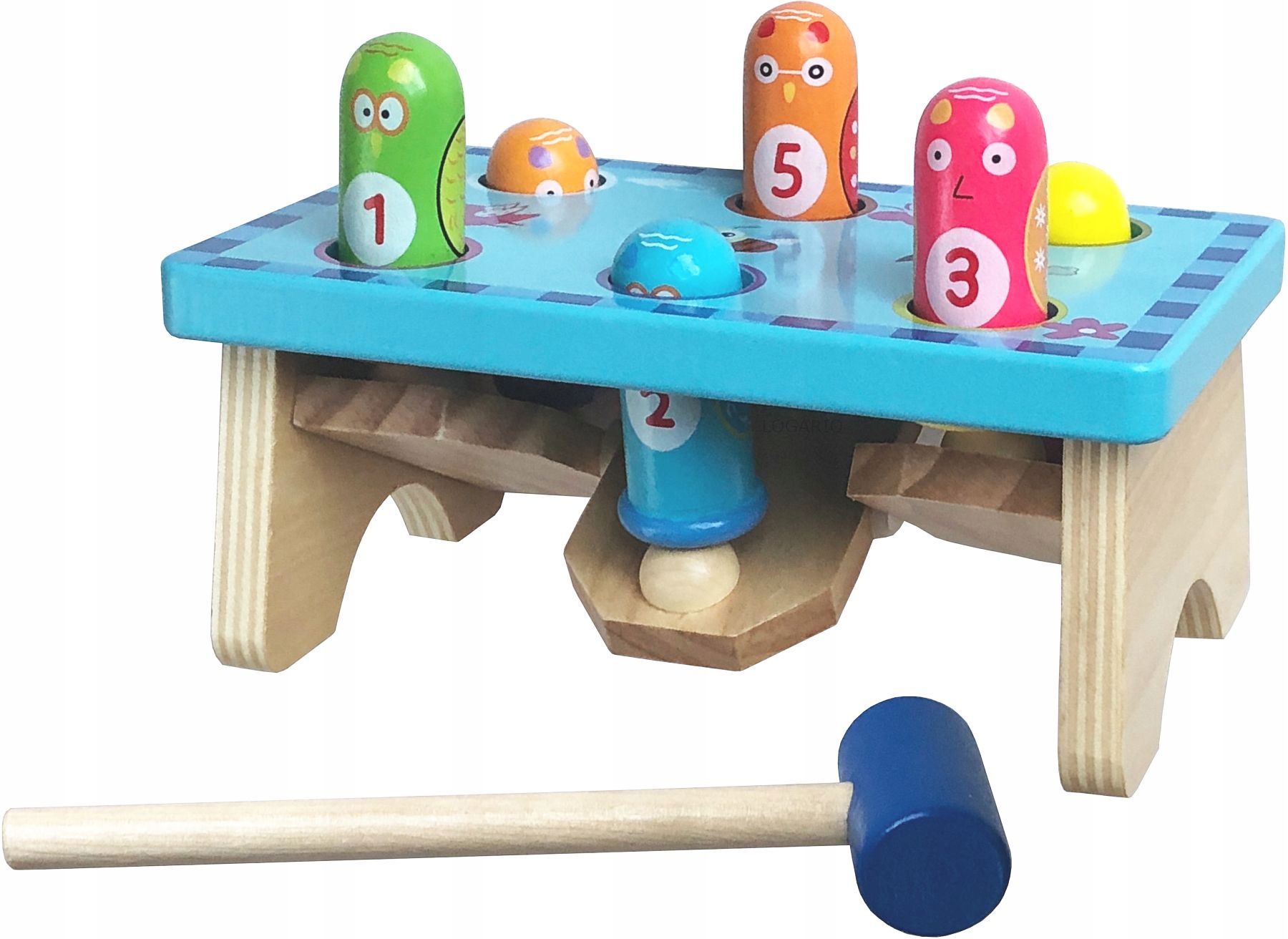 

Wbijanka drewniana ławeczka wbijak Cyferki