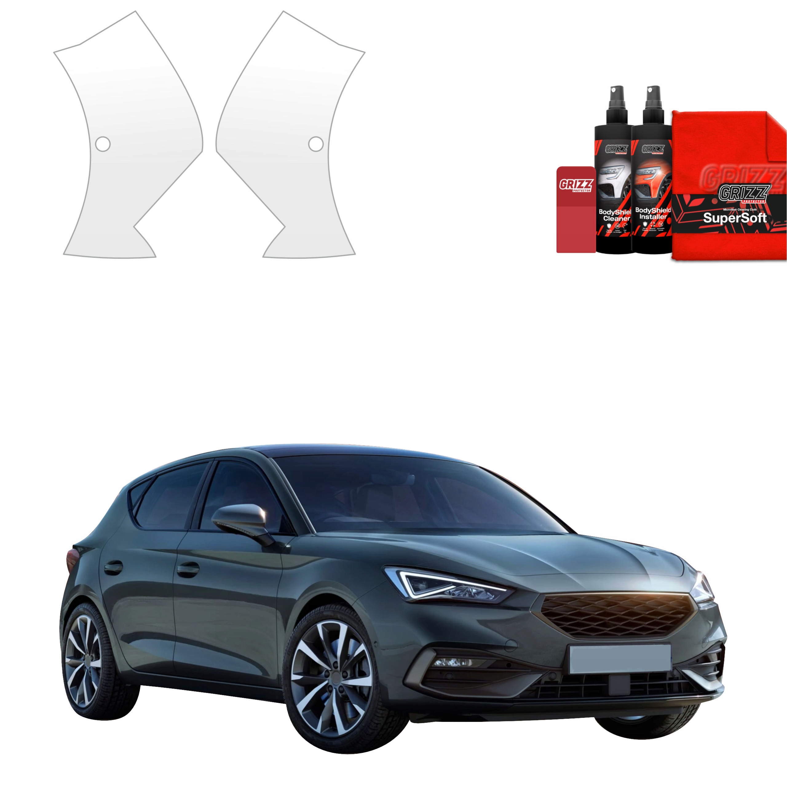 2v1 Fólie na nárazník Ppf pro Seat Leon (2024-2025) Grizz