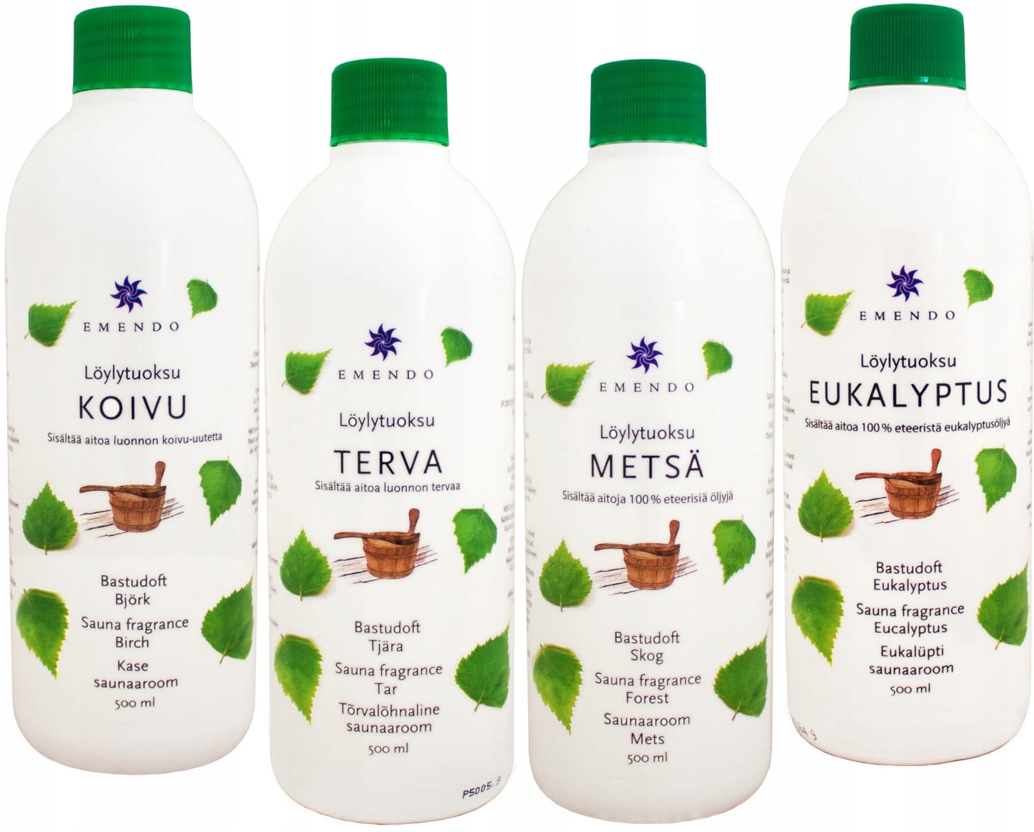 ZESTAW ZAPACHÓW AROMATÓW DO SAUNY EMENDO 4x500ML