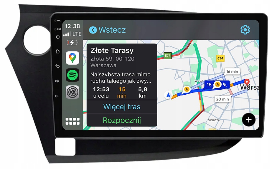 Honda Insight Rádio Navigace Carplay Android Aplikace 8GB/128GB Dsp