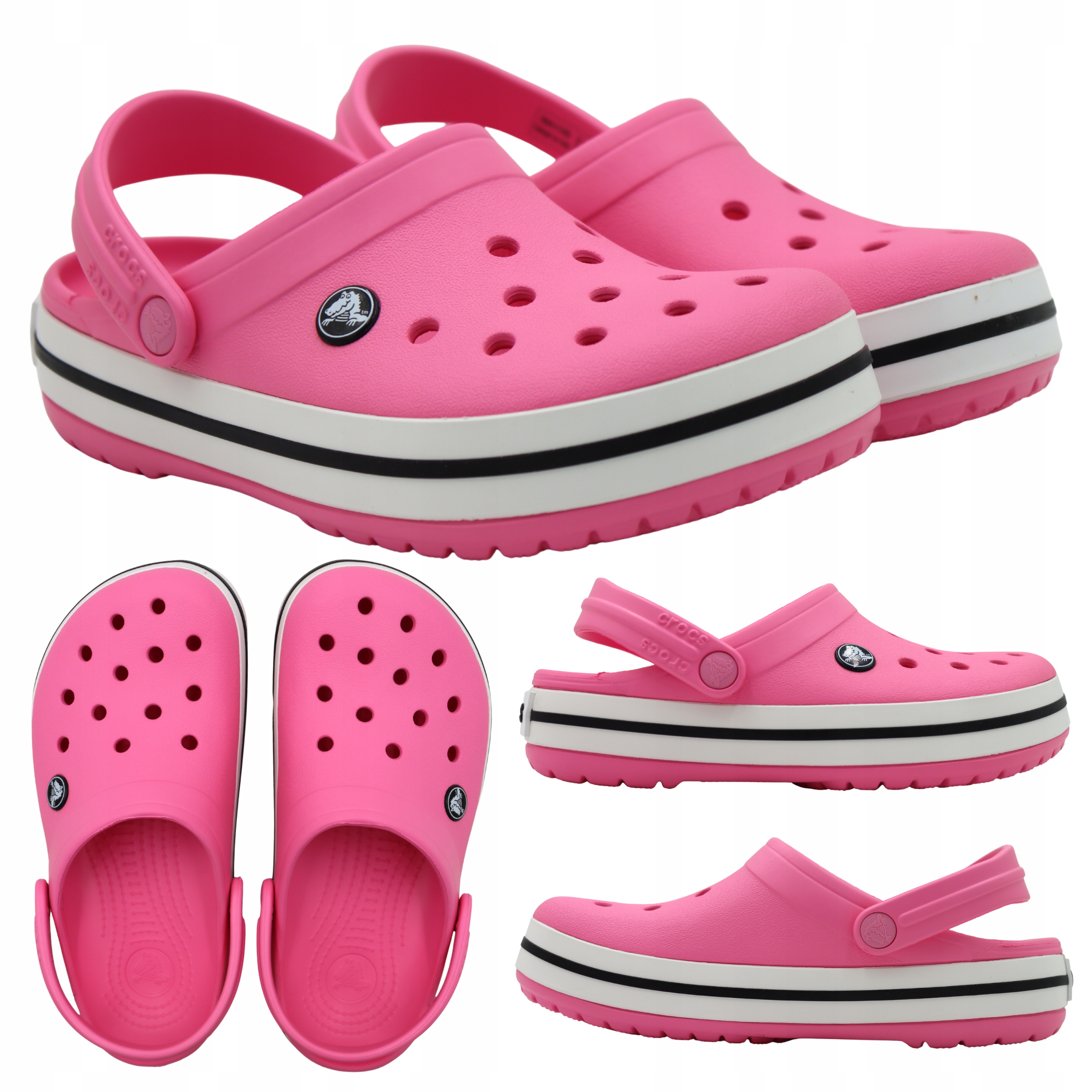 Nazouváky Crocs Crocband Růžové Lehké Pohodlné 11016 669 vel. 39-40